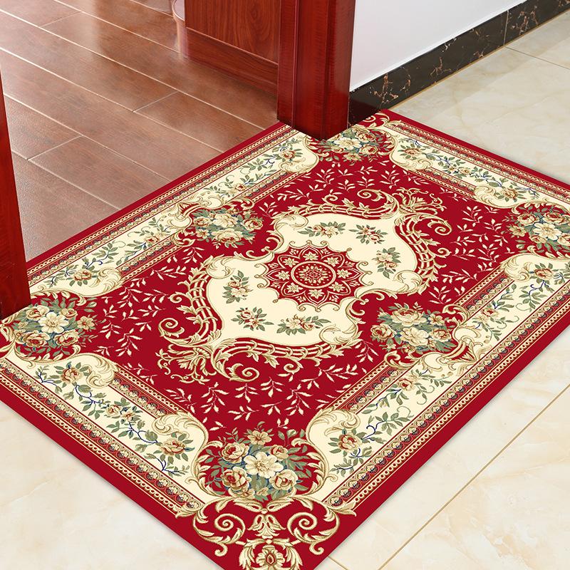 European Living Room Carpet Coffee Table Mat Entrance Door Door Mat Bedroom Foyer Floor Mat Bed Front Mat Non-Slip Mat Can Be Cut