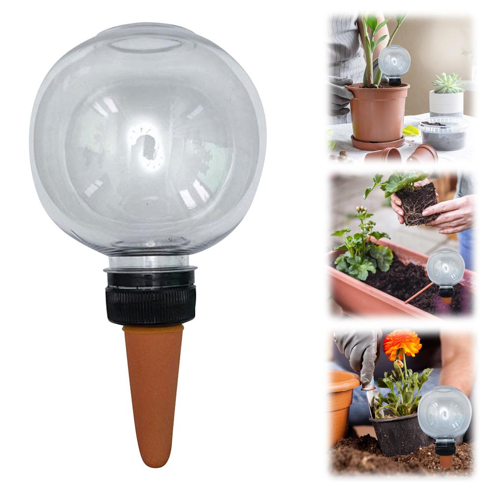 4Pcs 500ML Plant Watering Globes Transparent Self Watering Bulbs Plastic Water Seepage Device for Indoor Outdoor Plant