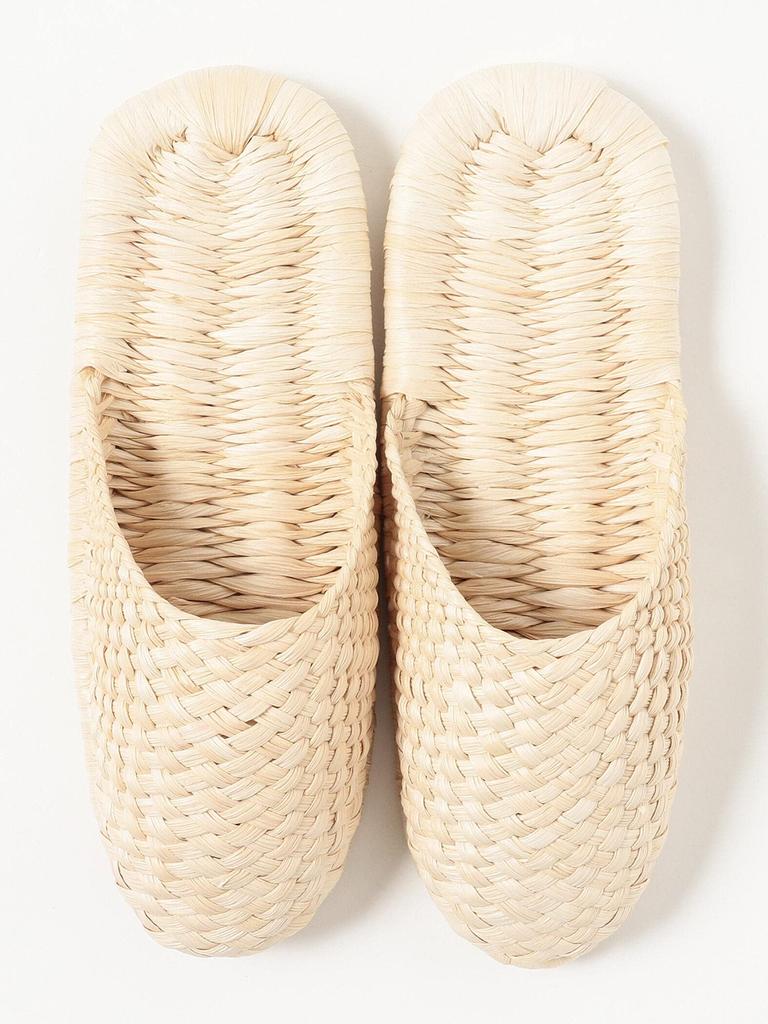 Towada Kimigara Large [Beams Japan] Slippers, Beige,