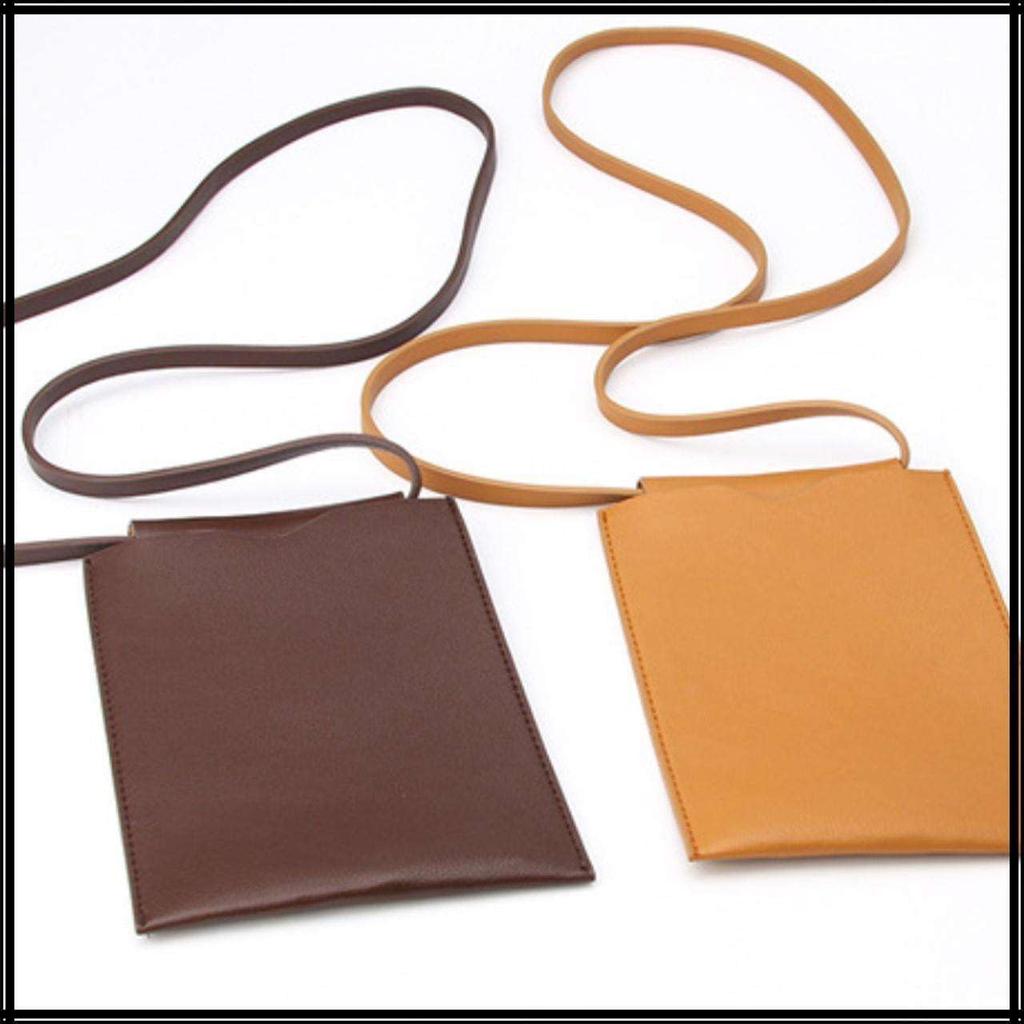 White Fang Slim Crossbody Bag, PU Leather, Modern, Stylish, Simple, Women's, BA012 (Red)