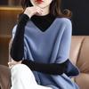 Ladies' Wool Knit V-Neck Vest, Sleeveless Sweater for Spring/Autumn, Korean Style Outerwear