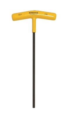 BONDHUS 229mm Cabo Hexagonal Preto Óxido 15311 Cabo T, 7/32" [Comprimento Total 229mm, Comprimento 212mm, Comprimento 105mm] Acabamento, 9HT7/32, Nº.