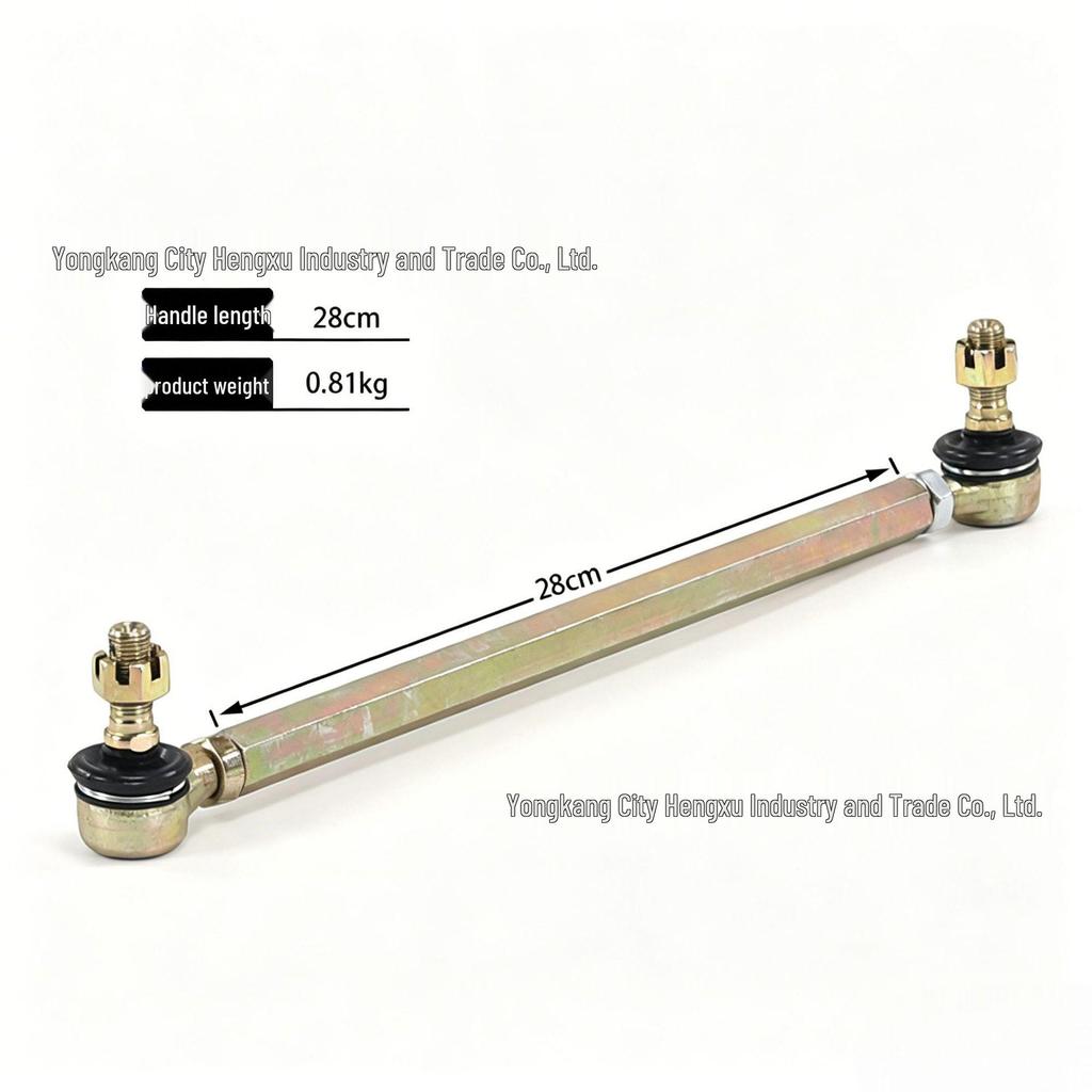 ATV and Beach Buggy Steering Rod with M12 Ball Joint for Longding, Hanma, Gongniu Models