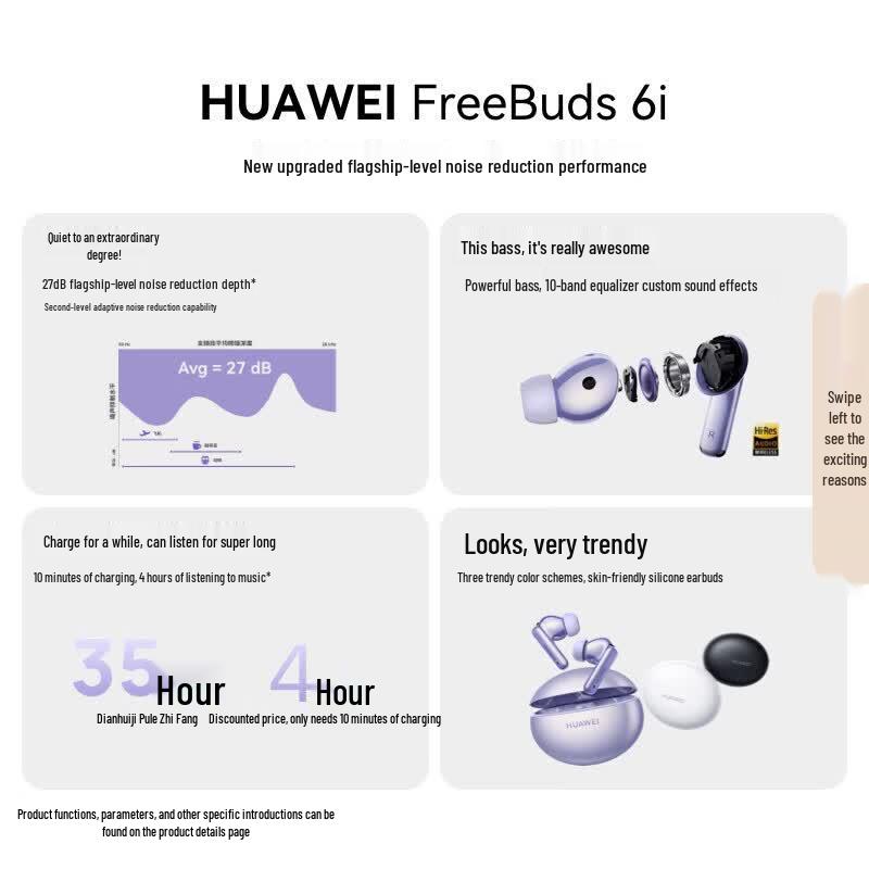 Huawei FreeBuds 6i Noise Cancelling Earbuds