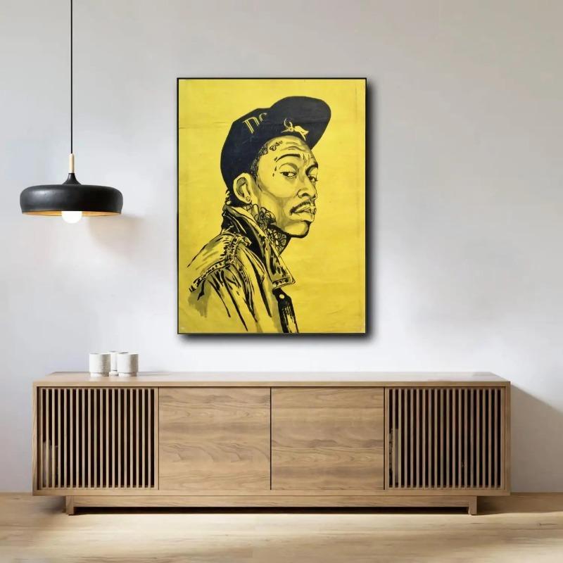 Dekoration Kunstposter Wandkunst Wiz Khalifa Personalisiertes Geschenk Modernes Familien Schlafzimmer Dekor Leinwandmalerei
