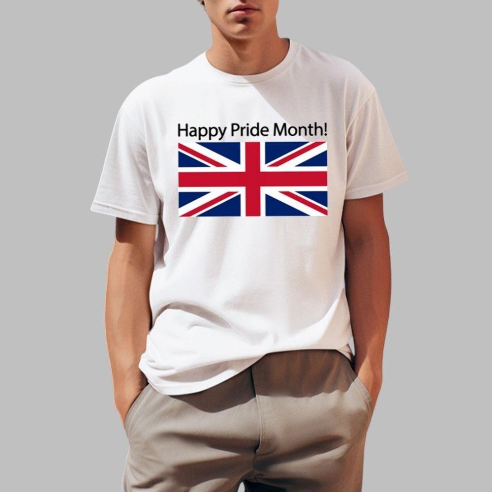 Happy Pride Month American Flag Shirt, Shirts 2025 Size S-5XL S разноцветный