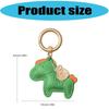 Adorable Cartoon Horse Keychain Leather Symbolizing Wealth Animal Pendant Keyring for Daily Use and Gift Occasions