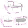 Garden Set Beige Poly Rattan