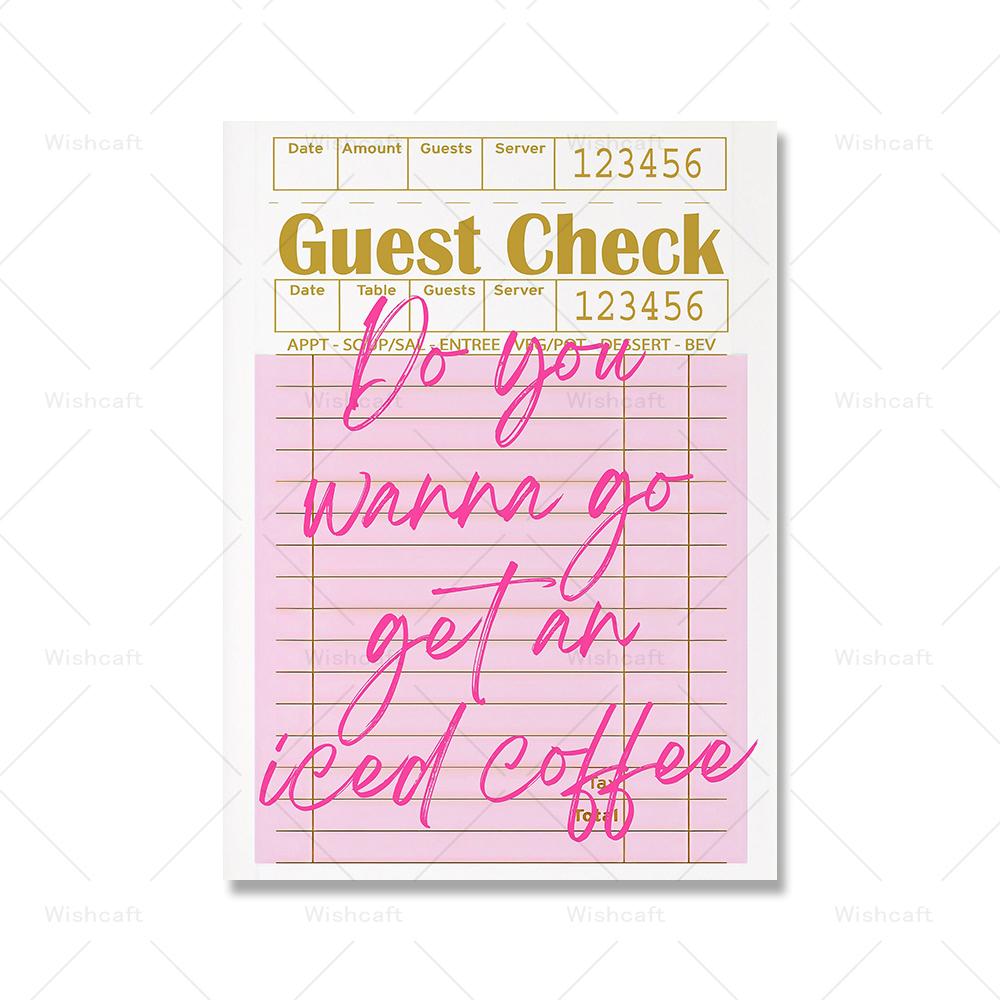 

Кофейный Бар Акварельные Постеры Кофе со Льдом Латте Принт Ретро Мода Кофе Преппи Магазин Настенное Искусство Холст Живопись Современный Декор 21x30cm No Framed