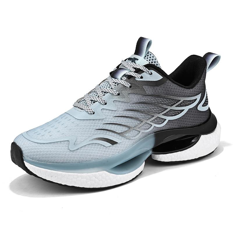 

Осенние кроссовки с дышащей сеткой для бега, модные трендовые повседневные туфли для пар, мужская обувь с настоящим попкорном 42