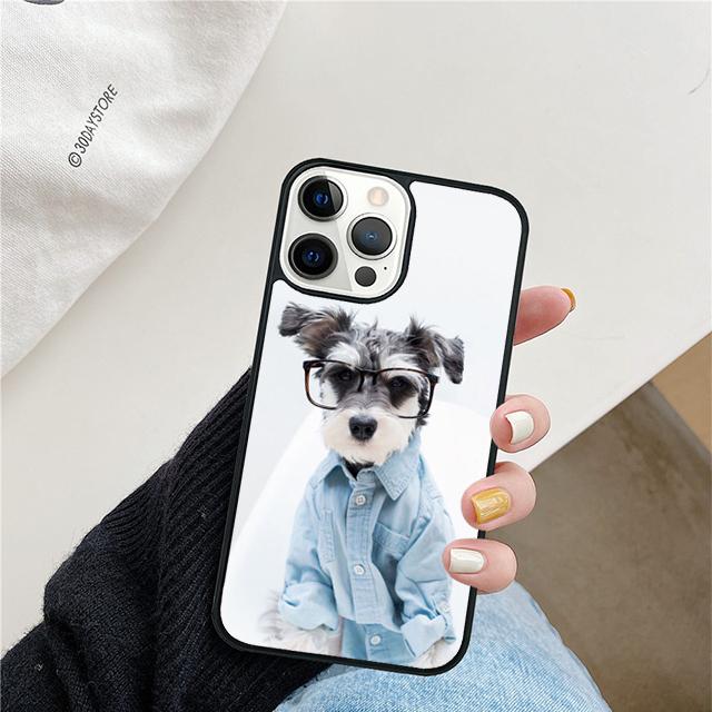 Miniature Schnauzer Puppy Dog Mobile Phone Cases Cover For iPhone 17 Air 16 15 14 12 13 11 Pro MAX apple Plus SE2020 Coque