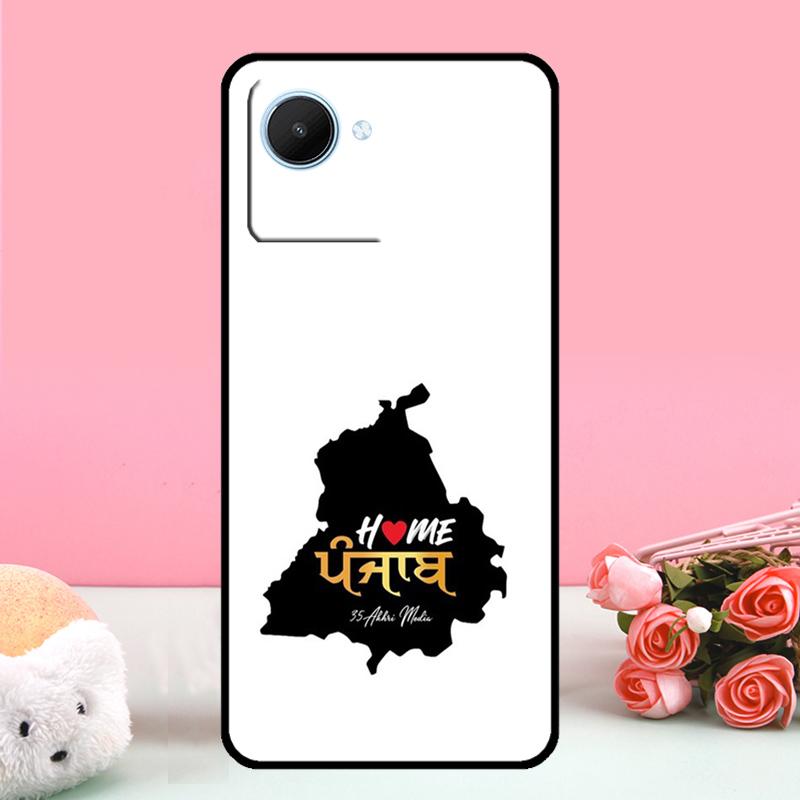 Punjab Map Outline For Realme 15 Pro GT7 10 11 12 13 14 Pro Plus C67 C65 C63 C61 C55 C53 C51 C35 C71 C75 Case