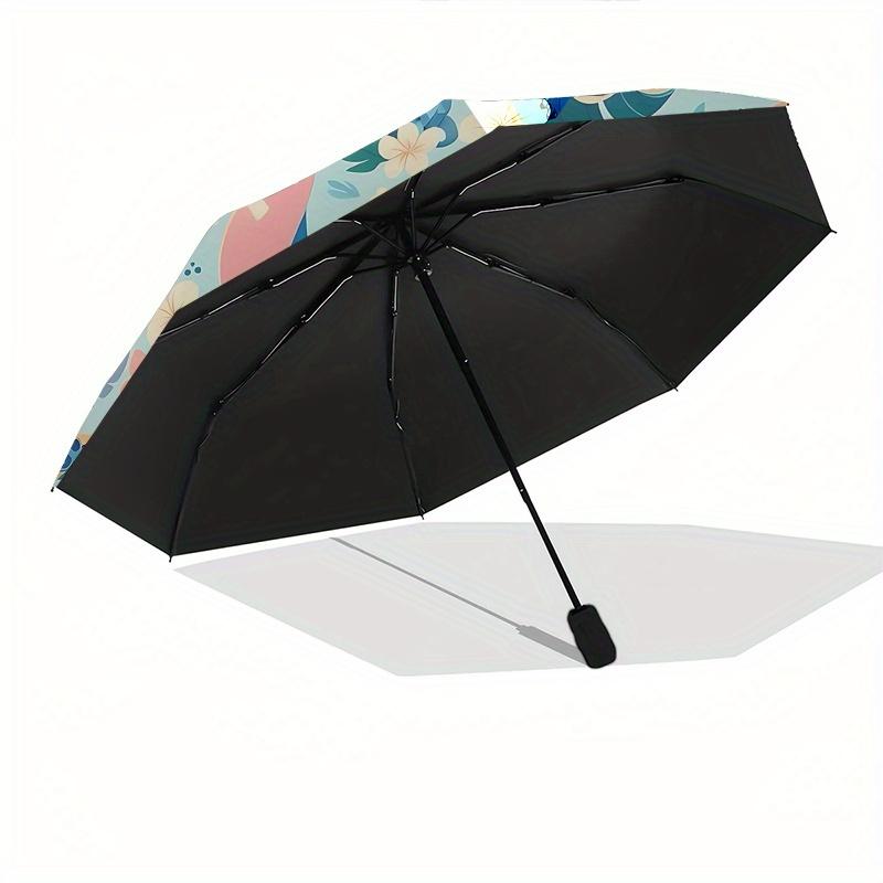 Stitch, Surfboard Automatic Opening and Closing Umbrella, Compact Travel Umbrella, Lightweight and Portable, Suitable for Beach Commuting Bu