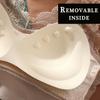 Sexy Lace Large Size Back Underwear for Women Without Steel Ring Gathered Anti-sagging Vest Bra Thin Breathable Simple Natural Bra