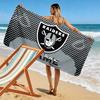 Personalisierbares Namens-Strandtuch mit Las Vegas Raiders Aufdruck, Großes weiches schnell trocknendes Handtuch für Strand, Camping, Schwimmen