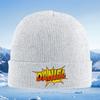 Comic style textname Daniel in bold Men Women Unisex Knitted Hat Beanie Pullover Cap Winter Thermal Warm Christmas Outdoor Cyc
