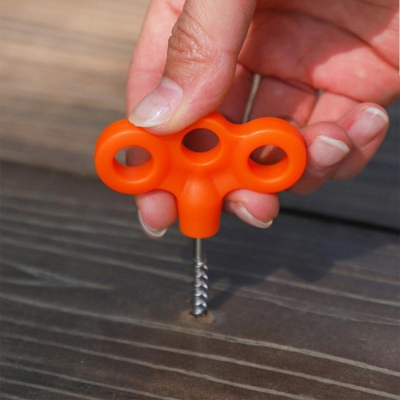 5pcs Outdoor Tent Stakes Heavy Type Ground Anchors Outdoor Camping Pegs for Beach Or Mountain Use