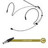 Double Earhook Headset Mic Headworn Microphone For With 2PCS Microphone Cover