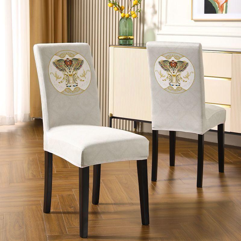 Premium Chair Cover Summer Dining Table Chair Cover 2023 Chair Cover One-Piece Seat Cover European Chair Cover