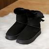 Large Size Snow Boots Women's New Winter Casual Furry Warm Thick-soled Cotton Boots