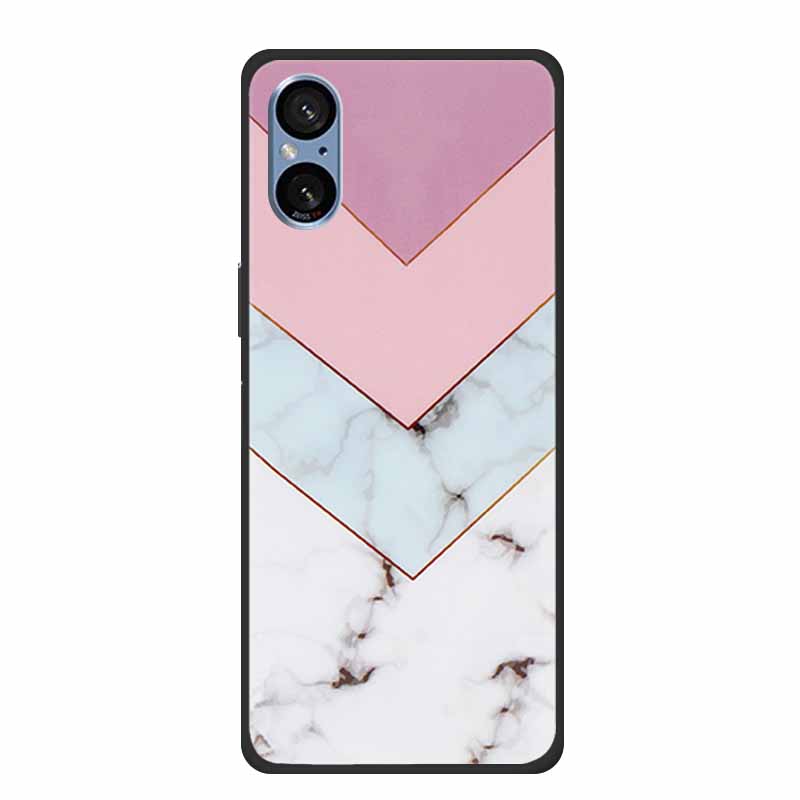 For Sony Xperia 5 V Case Marble Shockproof Soft Silicone TPU Back Cover For Sony Xperia5 V 5V 5G Phone Cases XQ-DE54 New Fundas