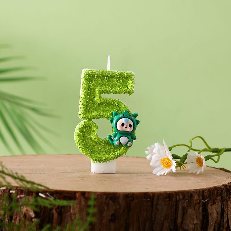 Creative Sequined Number and Letter Cake Decoration