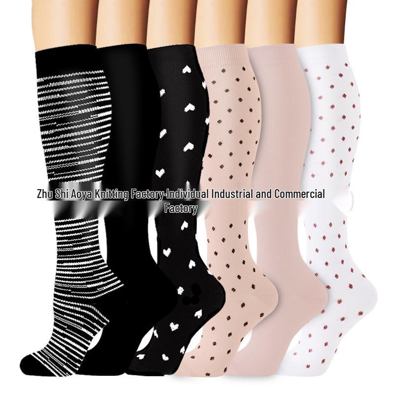 Cross-border Over-the-Knee Compression Yoga & Sport Socks Set