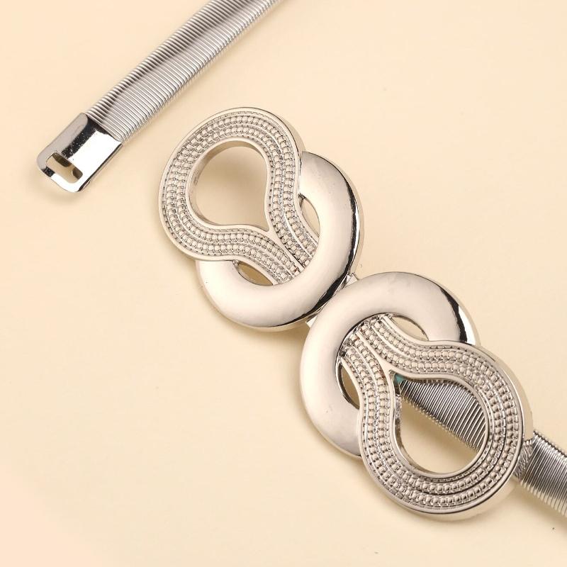 Gold Chain Belt Female Waist Adjustable Desinger Belts For Women Luxury Brand Punk Dress Elastic Waistband