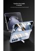 Samsung Z Fold5 Electroplated Transparent Case with Hinge Protection and Foldable Screen Bracket