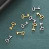 5pcs/lot Stainless Steel Pendants for Earring Necklace Bracelet Jewelry Making Cat Dog Bird Sun Moon Pentacle Gold Charms