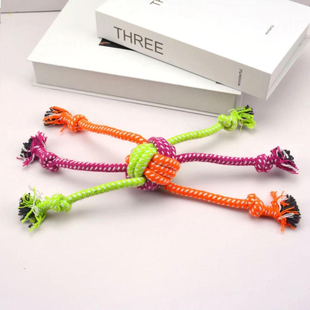 Universal Bite-Resistant Cotton Rope Ball for Dog and Cat Teething