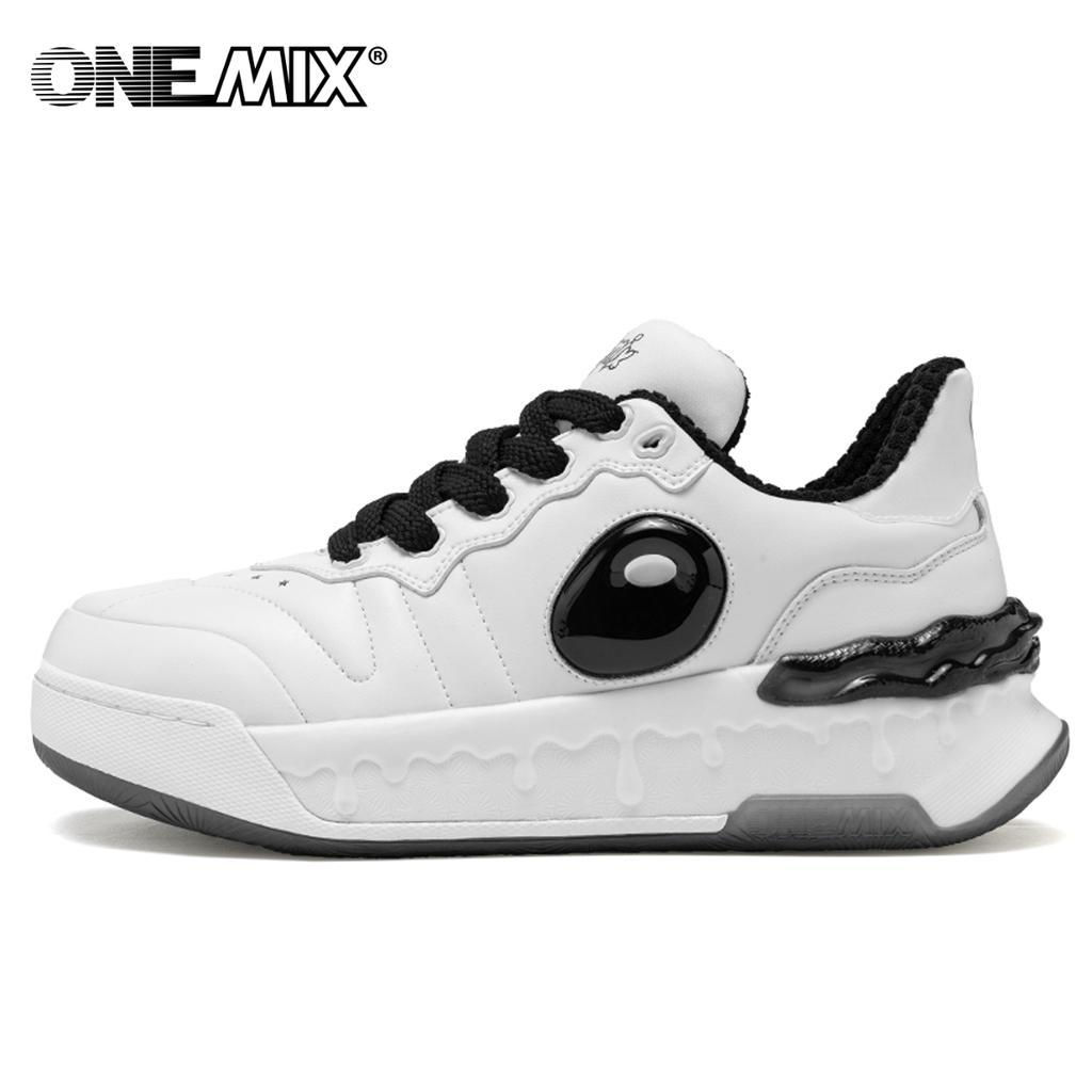 ONEMIX Panda Breathable Shock-absorbing Casual Board Shoes Men Board Shoes Soft Comfortable Autumn Skateboard Sports Shoes