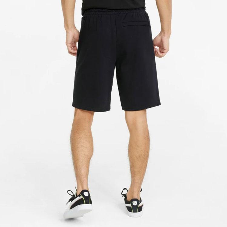 Puma Solid Color Casual Drawstring Shorts Men Bottoms Black 535332-01