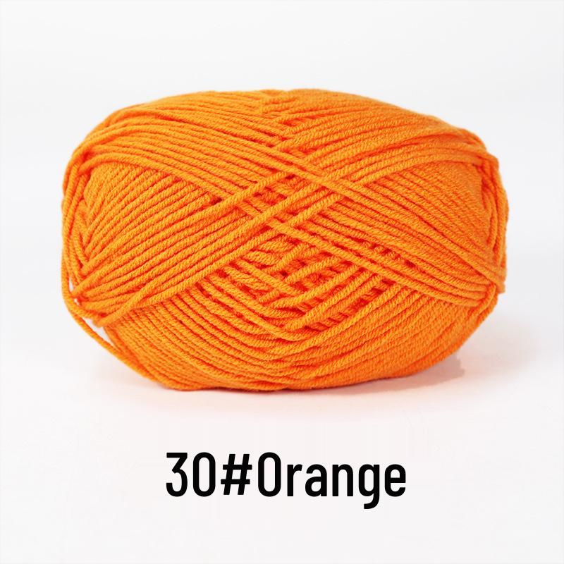 Baby 4-lagiges Milchbaumwollgarn zum Stricken von DIY-Schals oder Decken