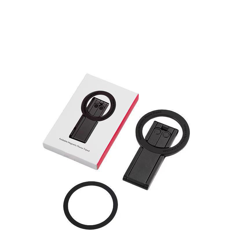 Multi-Functional Magnetic Phone Holder & Folding Tripod for Photography and Live Streaming