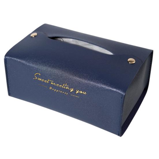 Serviettenbox, hervorragende Verarbeitung, wasserfest, Kunstleder, rechteckig, Kosmetiktuchspender, Organizer, Heimbedarf