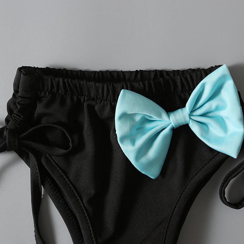 Girls' Two-Piece Off-Shoulder Ruffle Swimsuit