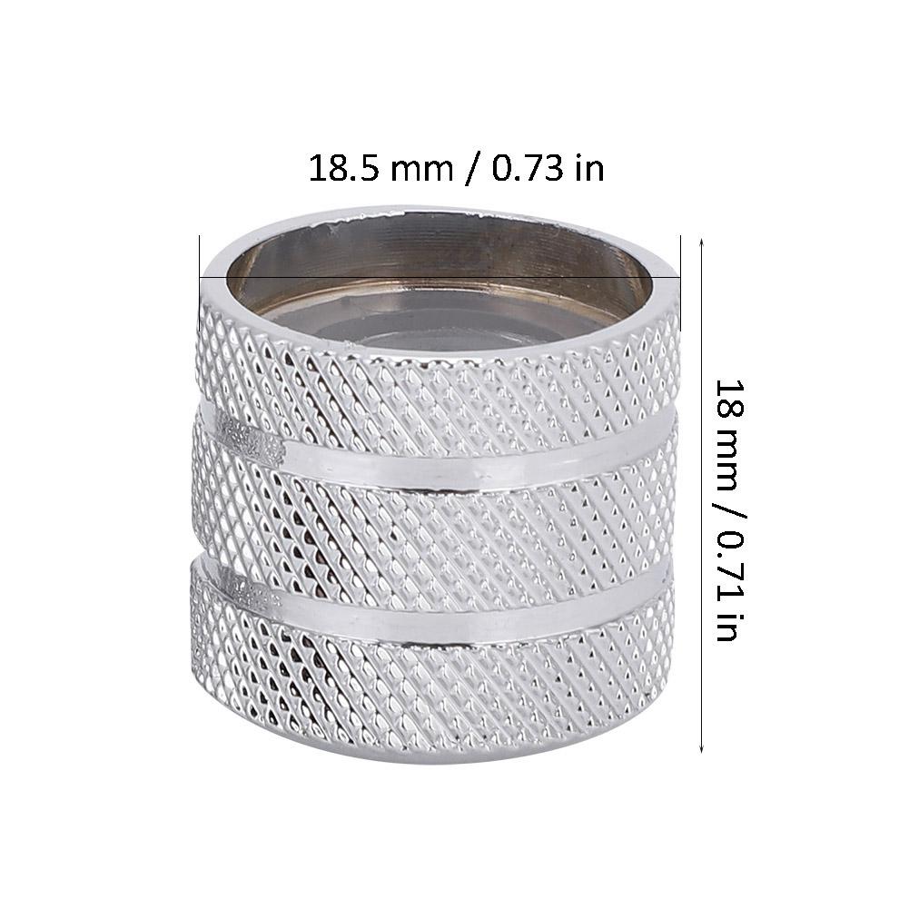 2PCs 6mm Metal Electric Guitar Bass Dome Knobs Potentiometer Cap Volume Tone Control Knob