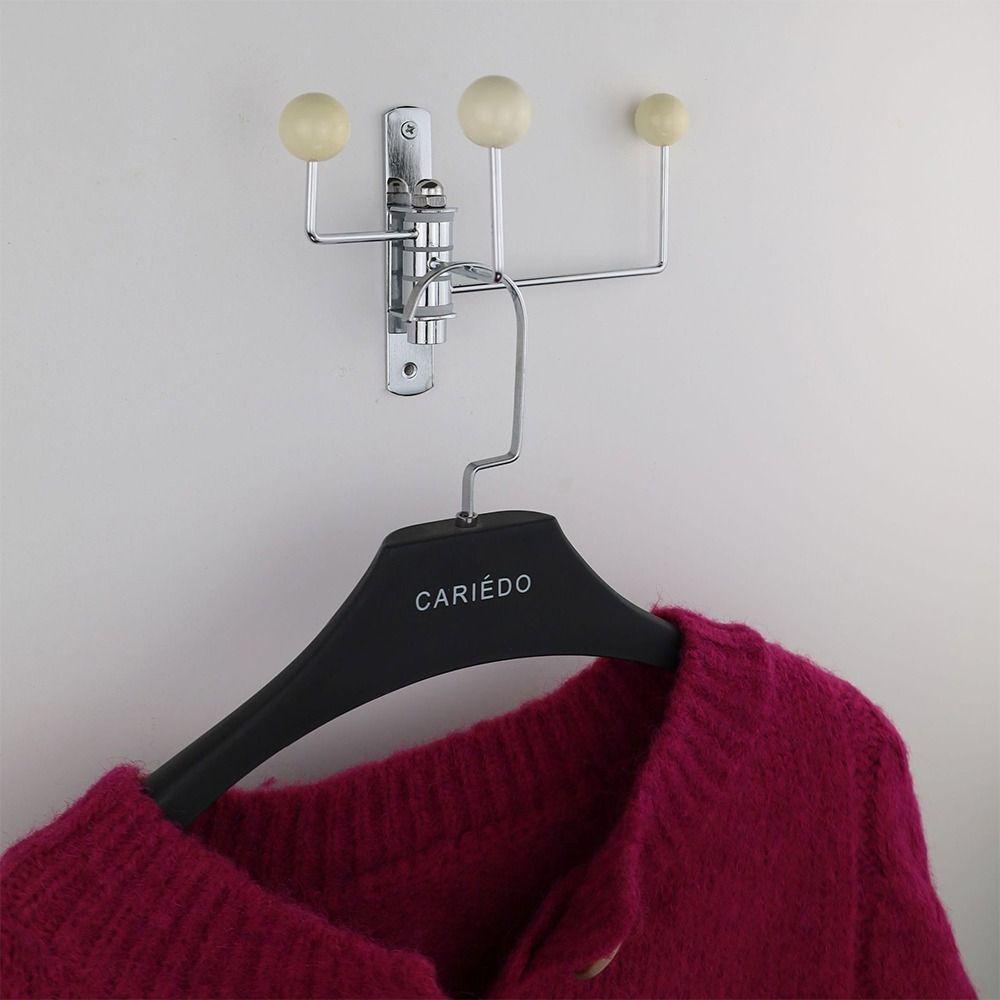 Metal Rotatable Hook 3 Hooks Bedroom Storage Holder Convenient Hanging Rack  Wall Storage