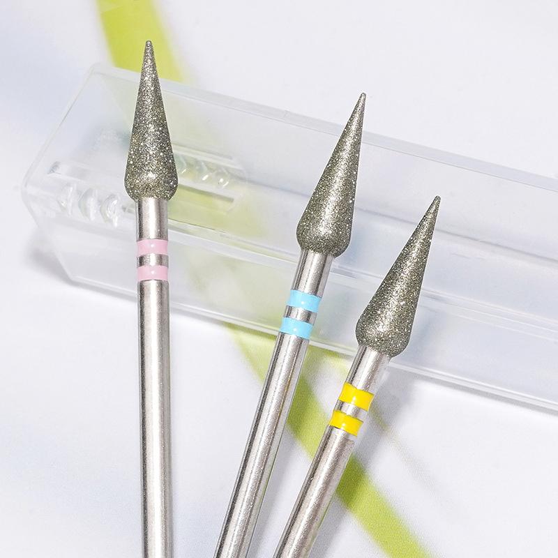 Broca de Unha Cônica Afiada Limpa Cutícula Broca Profissional de Carboneto Para Remoção de Esmalte em Gel Ferramentas de Manicure Duráveis Nail Techs