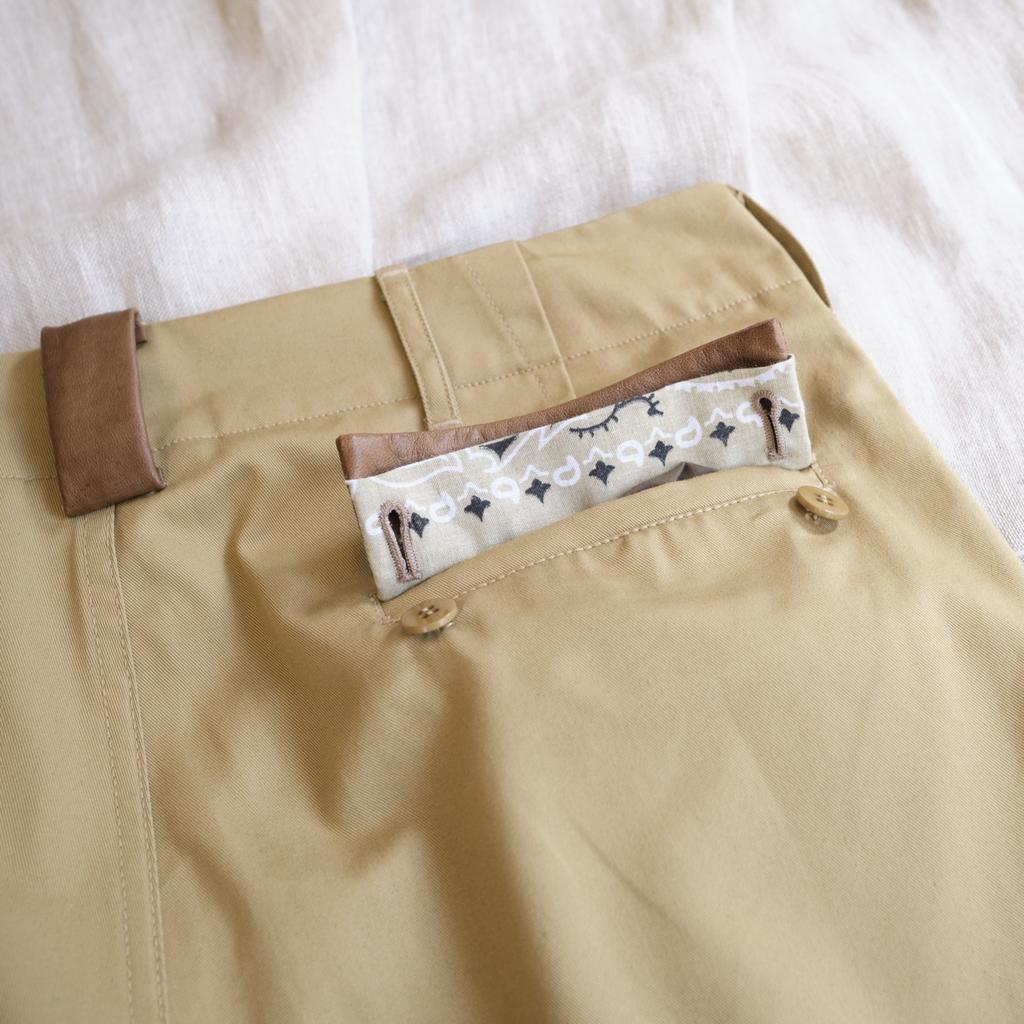 BONRROW Leather Mix Chino_Beige