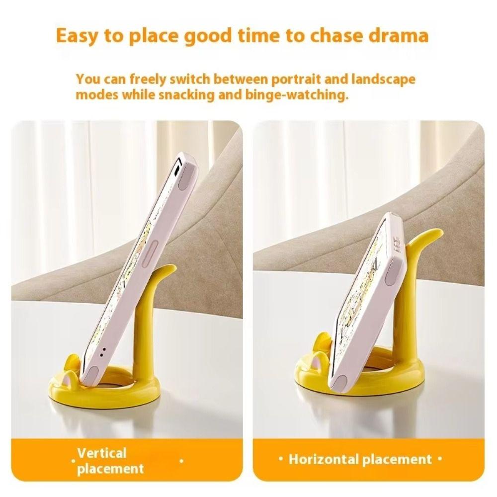 Anti Slip Cat Desktop Stand Figure Model Cat Shape Phone Bracket  Watching TV Phone Support