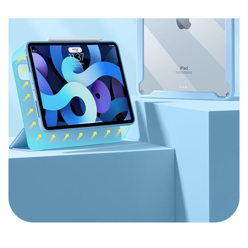 IPad 10.9 Inch Case With Pen Slot Shockproof Magnetic Detachable Transparent Cover 9/10th Gen