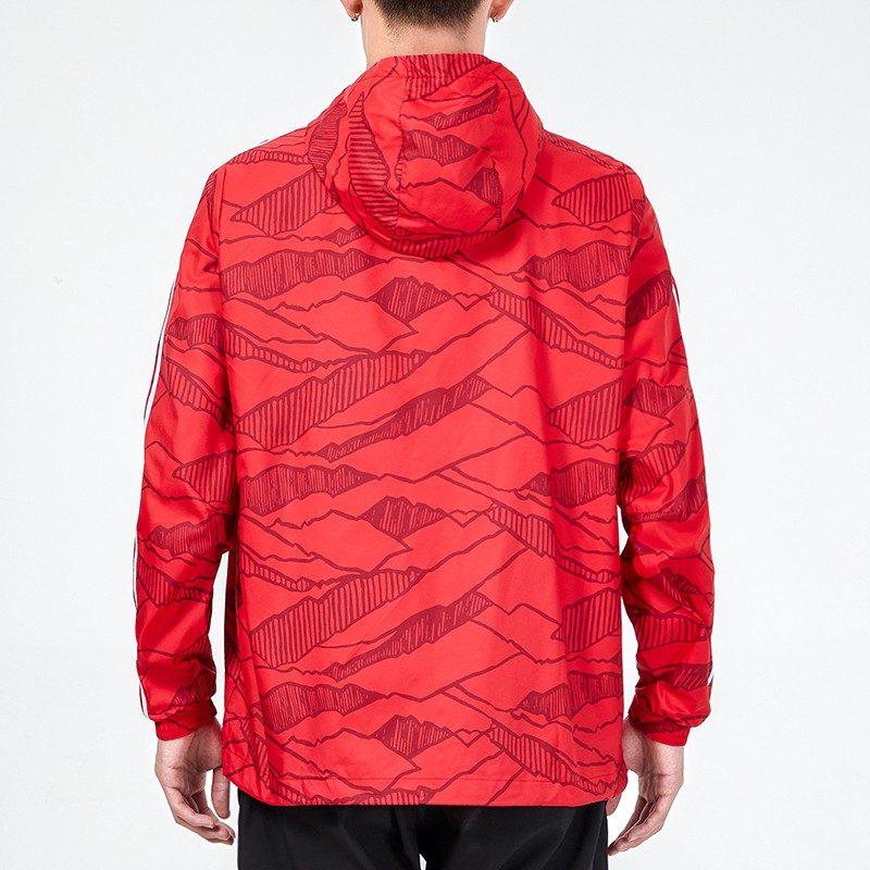 Adidas Jackets Men's Red Hooded Moderate Other GR0683