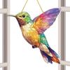 Colorful Hummingbird Sun Catcher Acrylic Sun Catcher Acrylic Rainbow Bird Wind Chimes Crafts Home Garden Pendant Decoration