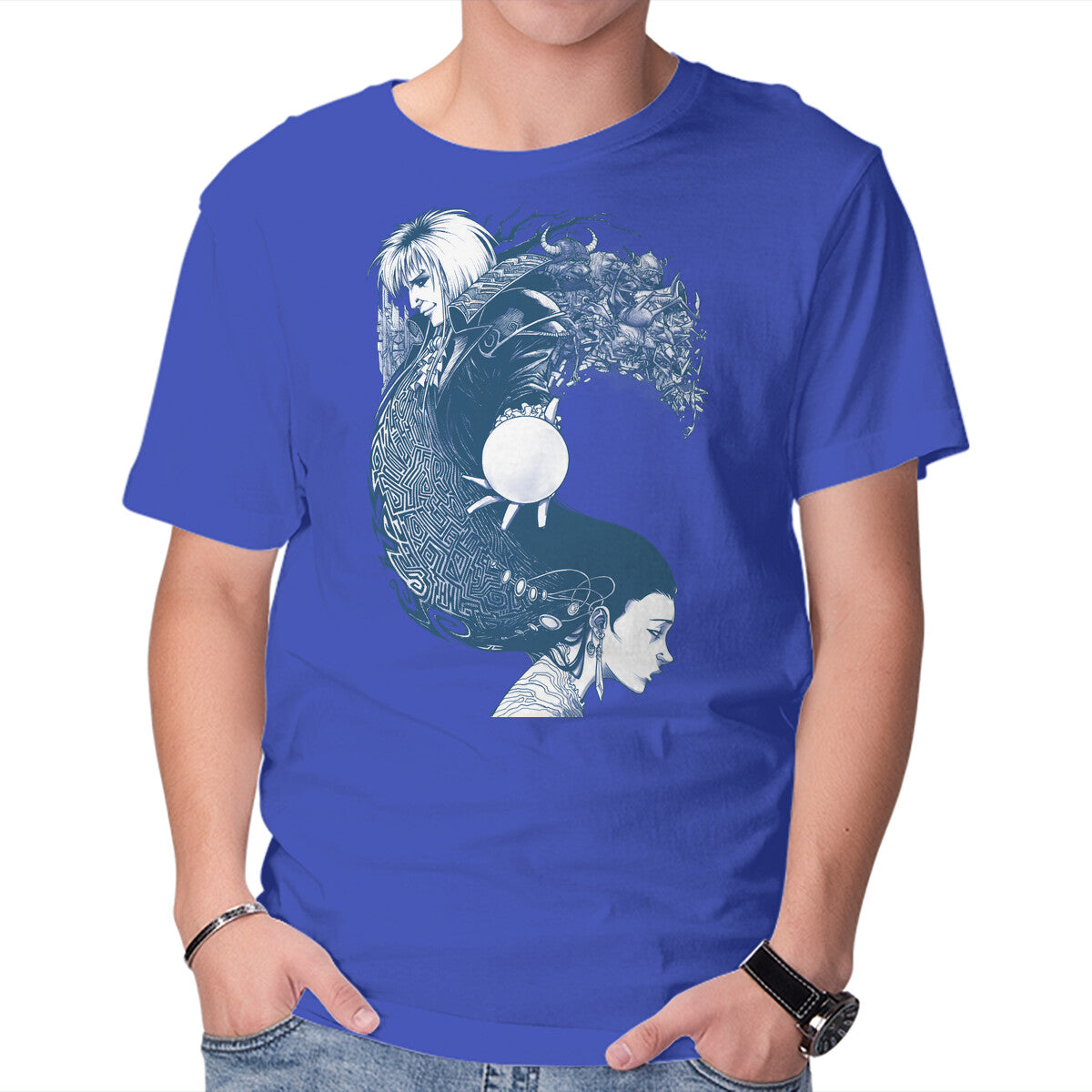 Unisex Crew Neck T-Shirt Through Dangers Untold Graphic Short Sleeve Casual Tee XL