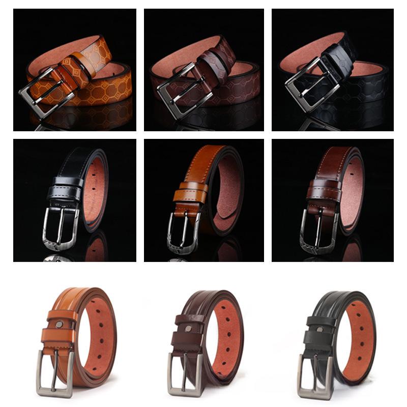 Men's Trendy All-Match PU Belt with Alloy Pin Buckle for Jeans
