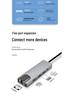 Type-C Multi-Port Hub: USB Splitter with HDMI, Ethernet, and Eight-in-One Docking Station.