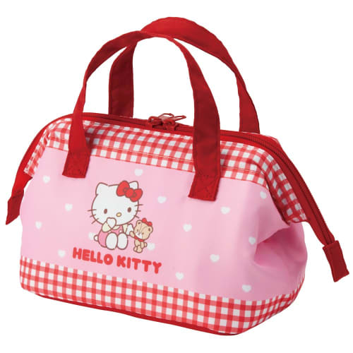 Skater Insulated Lunch Bag with Clasp, Children's Size, For Children's Bento Boxes, Hello Kitty, Always with You, Sanrio KGA0-A