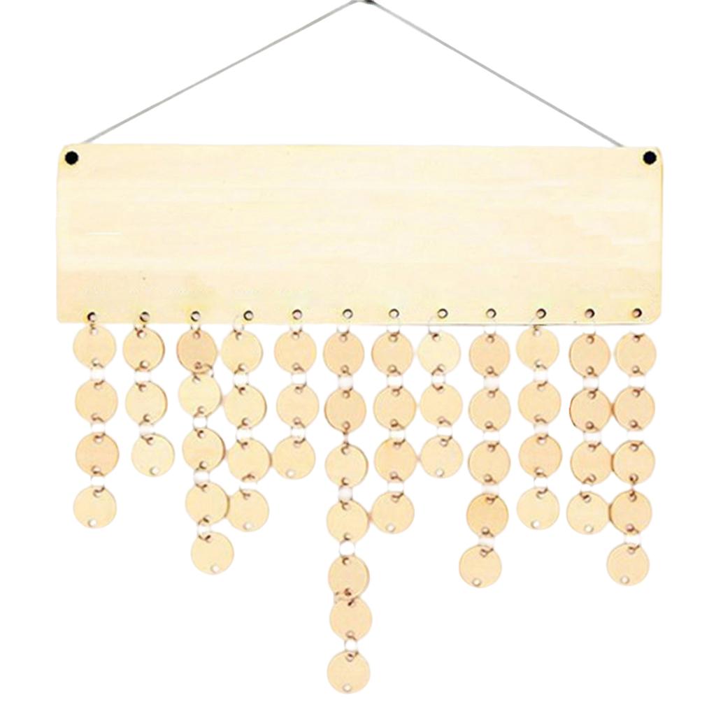 Targa per compleanno in famiglia, calendario promemoria per compleanno in legno da appendere fai da te